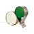 Coppia Table lamp metal green / L 54 cm - Gubi