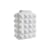 Vase Charade Block Studded céramique blanc / Porcelaine - H 33 cm - Jonathan Adler