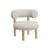 Gepolsterter Sessel Fat Lounge textil weiß / Stoff Elle - Tom Dixon