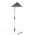 Lampadaire Matin tissu violet / Ø 50 x H 129 cm - Hay