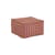 Pouf Otto tissu rose / Repose-pieds - 55 x 55 cm - NOBODINOZ