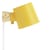 Applique con presa Rise metallo giallo legno naturale / Orientabile - Legno & metallo - Normann Copenhagen