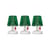 Mini Cappie Accessory plastic material green / Set 3 Lampshades Mini Cappie for Lamp Edison the Mini - Fatboy