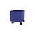 Coffre à roulettes Colour Box I bois bleu / 35,4 x 35,4 x H 37,8 cm - MONTANA