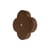 Patère Andrée bois marron Large / Ø 10 cm - Hartô