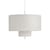 Sospensione Margin tessuto bianco / Ø 88 x H 57 cm - NEW WORKS