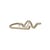Curvature Toilet paper dispenser gold metal / Brass - Ferm Living