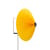 Applique avec prise Matin Large tissu jaune / LED - Ø 38 cm - Hay