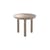 K-TOP Coffee table glass beige / Ø 60 x H 50 cm - Mirror Tray - Kartell