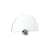 Miroir mural Sphera Half Moon métal argent / L 60 x H 37 cm - Moustache