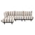 Modulares Gartensofa Paletti set textil braun / Armlehne links - L 280 x 190 cm - Fatboy