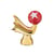 Stella Cometa Christmas crib figure ceramic multicoloured / Hand-painted porcelain - Alessi