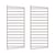Lot de 2 montants muraux / H 75 x P 30 cm - String Furniture