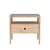 Nachttisch Spindle holz natur / Eiche massiv & Glas - 1 Schublade - Ethnicraft