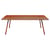 Table rectangulaire Luxembourg métal orange / 207 x 100 cm - 8 à 10 personnes - Fermob