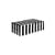 Boîte Op Art Small bois blanc noir / Laque - 20 x 10 cm - Jonathan Adler