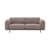 Canapé droit Rest tissu beige / 3 places - L 222 cm - Muuto