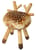 Chaise enfant Bambi tissu marron beige bois naturel / H 40 cm - EO