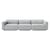 Divano destro Develius D tessuto grigio / 4 posti - En&ls 309 cm - &tradition