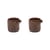 Espresso tazza Out of Lines ceramica marrone / Set di 2 - Ø 6,3 x H 6,4 cm - Serax