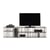 Meuble TV Metrica marron métal / L 160 x P 35 x H 41 cm - Mogg