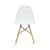 Stuhl DSW - Eames Plastic Side Chair plastikmaterial weiß / (1950) - Helles Holz - Vitra