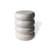 Table d'appoint Chubby céramique blanc / Céramique - Ø34 x H44 cm - POLSPOTTEN