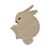 Tapis Rabbit beige / 120 x 88 cm - Tufté main - Ferm Living