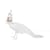 Lampada da posa Peacock materiale plastico bianco / Resina - Lampada a forma di pavone / L 100 x H 69 cm - Seletti