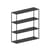 Libreria Easy Irony metallo nero / L 104 x H 114 cm - Zeus
