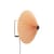 Applique avec prise Matin Large tissu orange LED orientable / Ø 38 cm - Hay