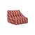 Pouf enfant Vibes tissu rouge - NOBODINOZ
