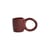 Tazzina da caffè Donut Medium ceramica rosso / Ø 8 x H 9 cm - Petite Friture