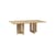 Androgyne Rectangular table natural wood / 210 x 109 cm - Audo Copenhagen