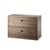  Crate wood brown / 2 drawers - W 58 x D 30 x H 42 cm - String Furniture
