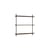 Étagère Wall Shelving – ws.85.1 bois marron / L 85 x H 85 cm x Prof. 17,5 cm - MOEBE