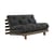 Schlafcouch Roots holz grau / B 140 cm - 3 Positionen / Struktur Braun - KARUP DESIGN