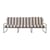 Canapé de jardin 3 places Desert tissu marron L 233 cm - Ferm Living