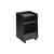 Desserte à roulettes Folded Low métal noir / Ouvert - H 61,5 cm - Muuto
