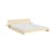 Latch Double bed natural wood / For Mattress 160 x 200 cm - Headboard with bedside tables - KARUP
