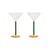 Sektgläser Bold glas bunt / 2er-Set - 15 cl - & klevering