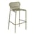 Tabouret de bar Week-End métal vert / Aluminium - H 80 cm - Petite Friture