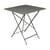 Klapptisch Bistro metall grün grau / 71 x 71 cm - mit Sonnenschirmloch - Fermob