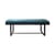 Gepolsterte Bank Gaspard textil blau / Velours - L 140 cm - Maison Sarah Lavoine