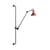 Wandleuchte mit Stromkabel N°214 metall rot / Lampe Gras - DCW éditions