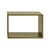 Stacked Shelf wood green / Large rectangular 65x43 cm / Bottomless - Muuto