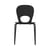 Pikaia Stacking chair plastic material black Plastic & metal legs - Kristalia