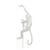 Applique avec prise Monkey Hanging plastique blanc / Indoor - H 76,5 cm - Seletti