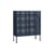 Buffet haut Perforated Cabinet Medium métal bleu / L 89 x H 106,5 cm - Hay