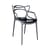 Chaise empilable Masters    / Métallisé - Philippe Starck, 2010 - Kartell